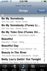 Name My Tune - iPod Song Picker